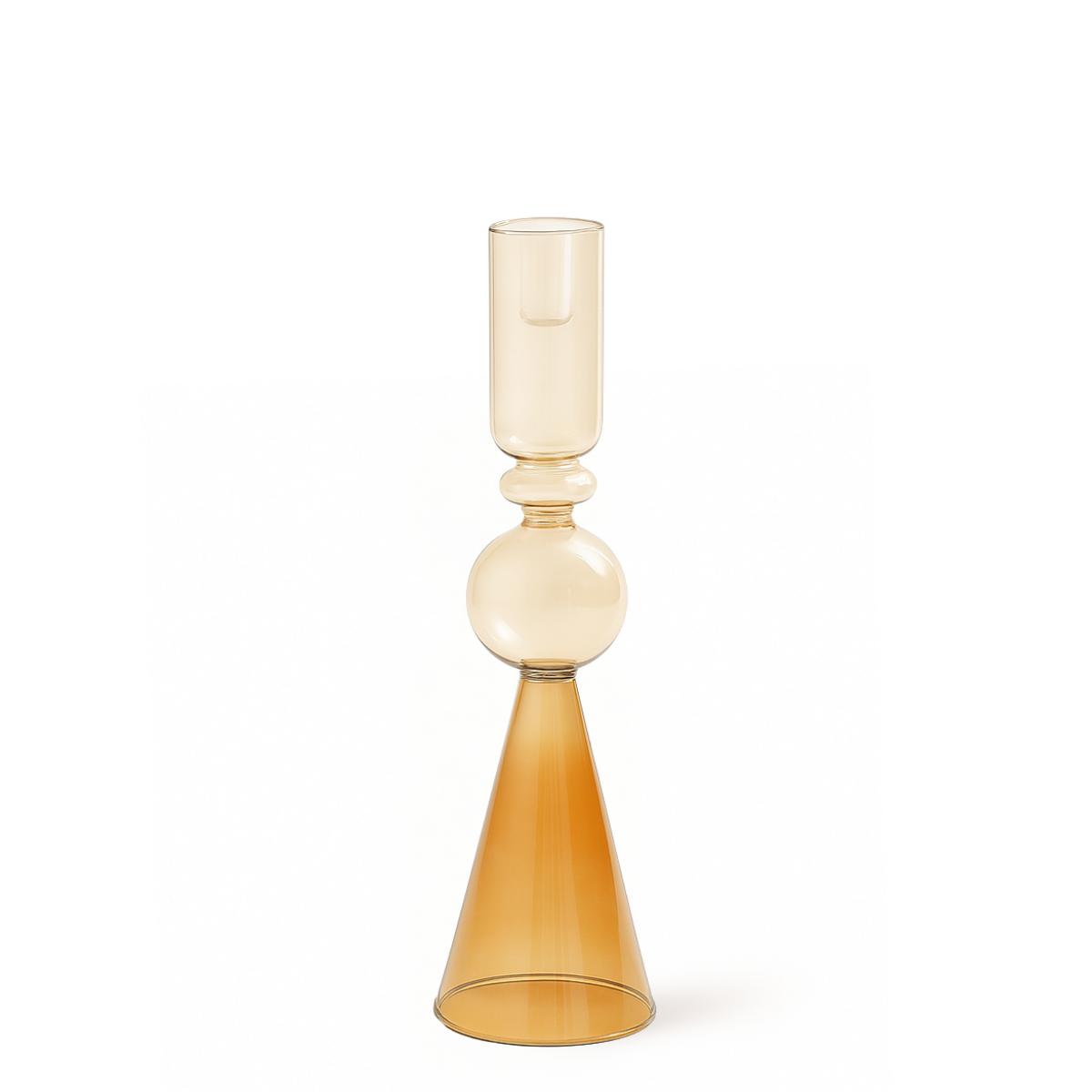 Sia Home Sunrise bougeoir verre orange 31 cm