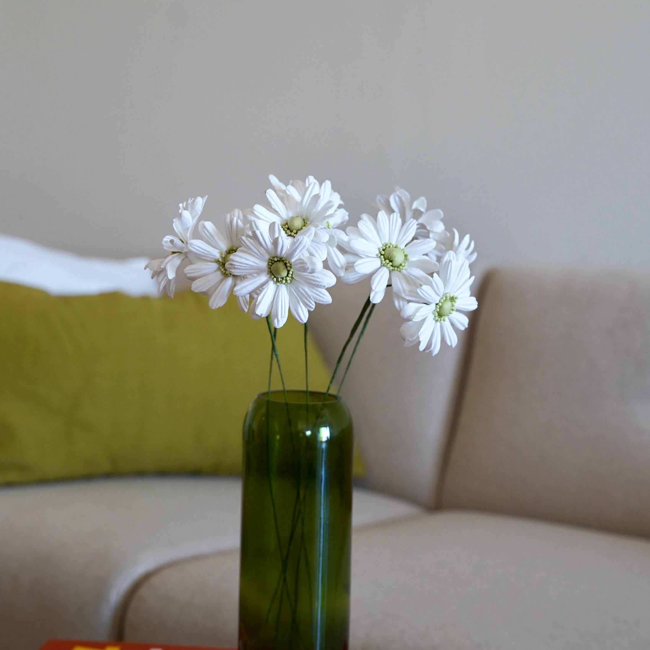 Flowrette Marguerites en papier blanc fleur papier x1