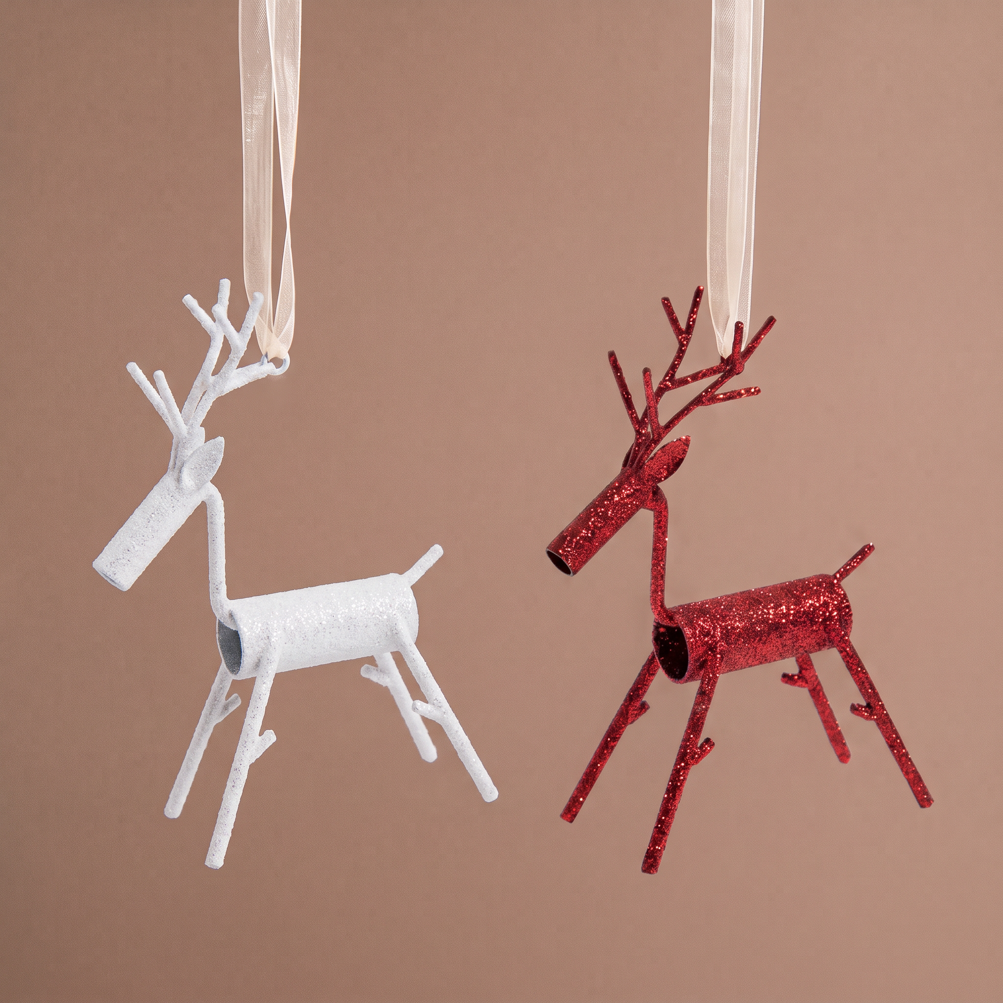 Sia Home Rennes suspensions sapin rouge lot 2 paillettes