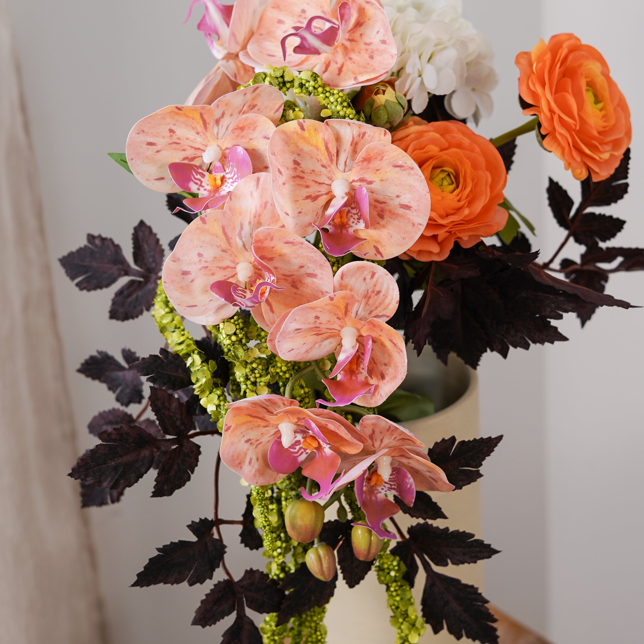 Flowrette Agathe bouquet fleurs artificielles éternel orchidée