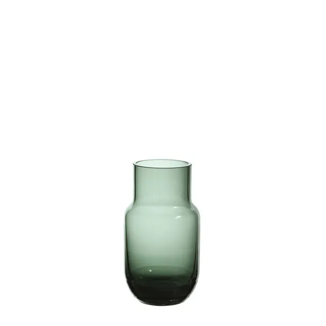 Sia Home Bottle vase vert verre transparent 12 cm soliflore