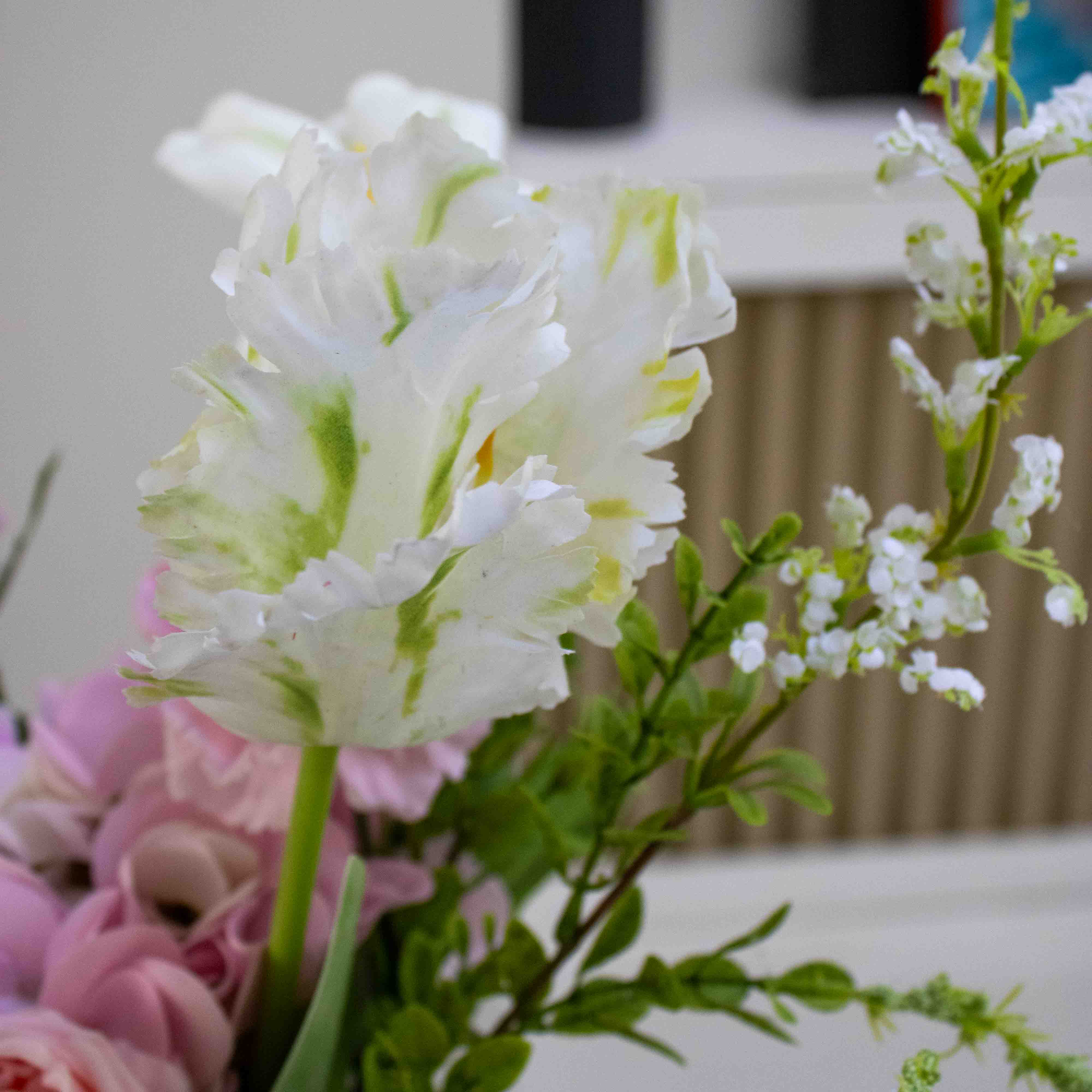 Flowrette Catherine Bouquet Fleurs Artificielles rose poudré