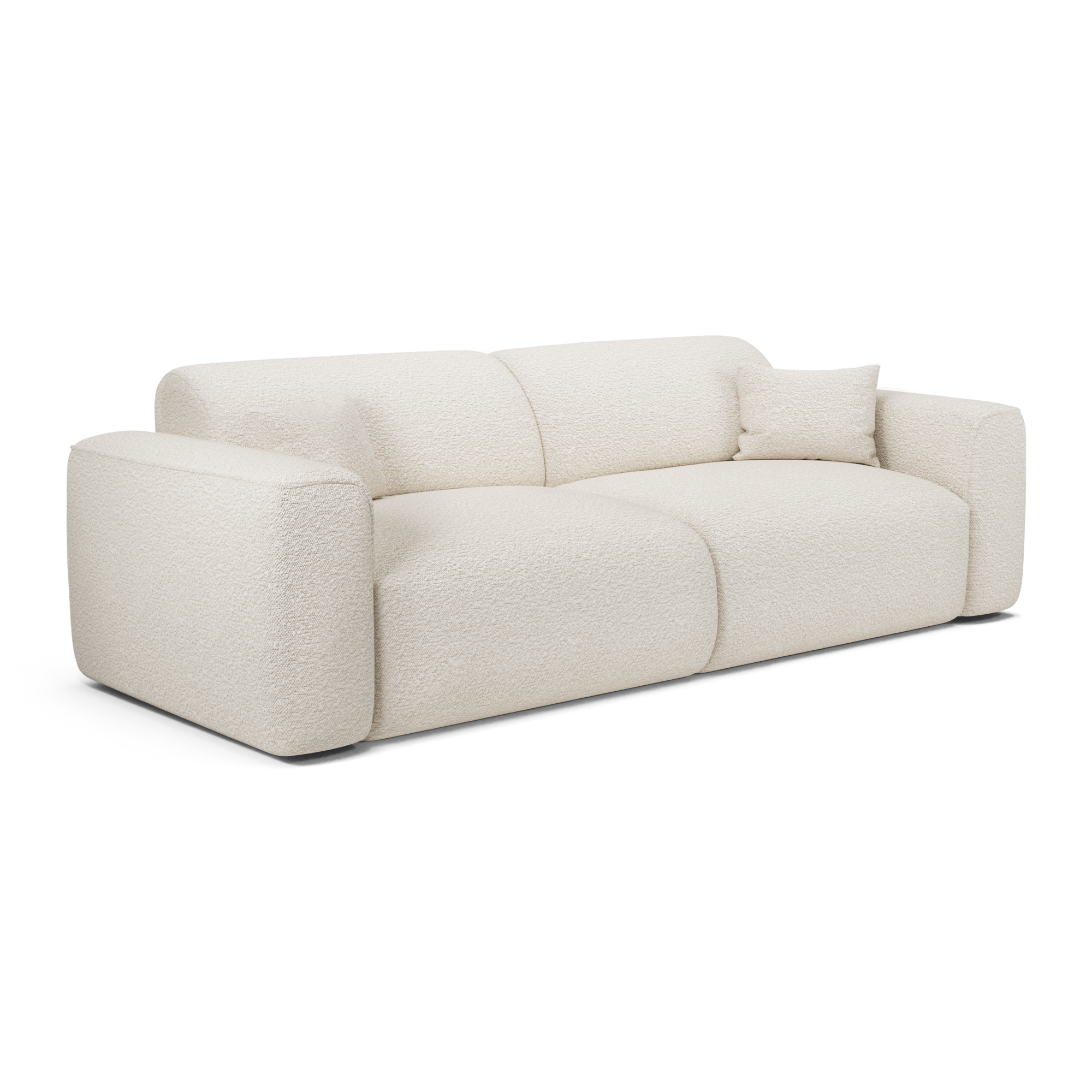 Sia Home Yuma canapé convertible crème 4 places tissu
