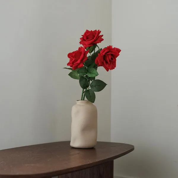 Flowrette Red Rose rose artificielle rouge toucher naturel
