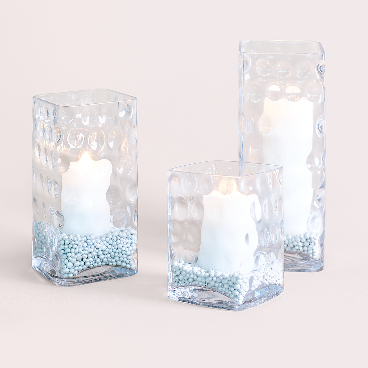 Sia Home Vanity petit vase transparent verre soufflé 16 cm