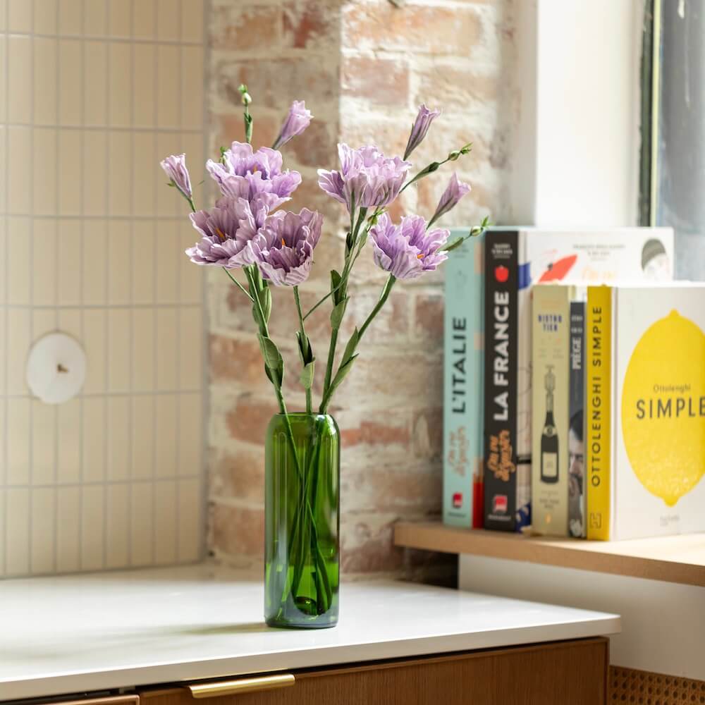 Flowrette lisianthus papier mauve tige x1