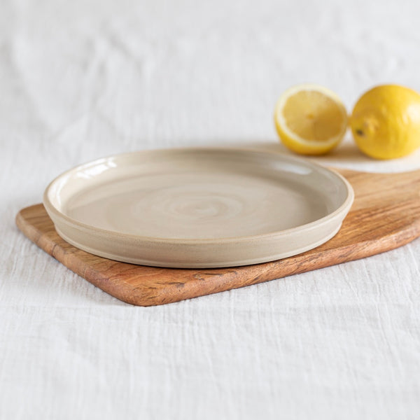 Flowrette Gaïa assiette céramique marbrée x1