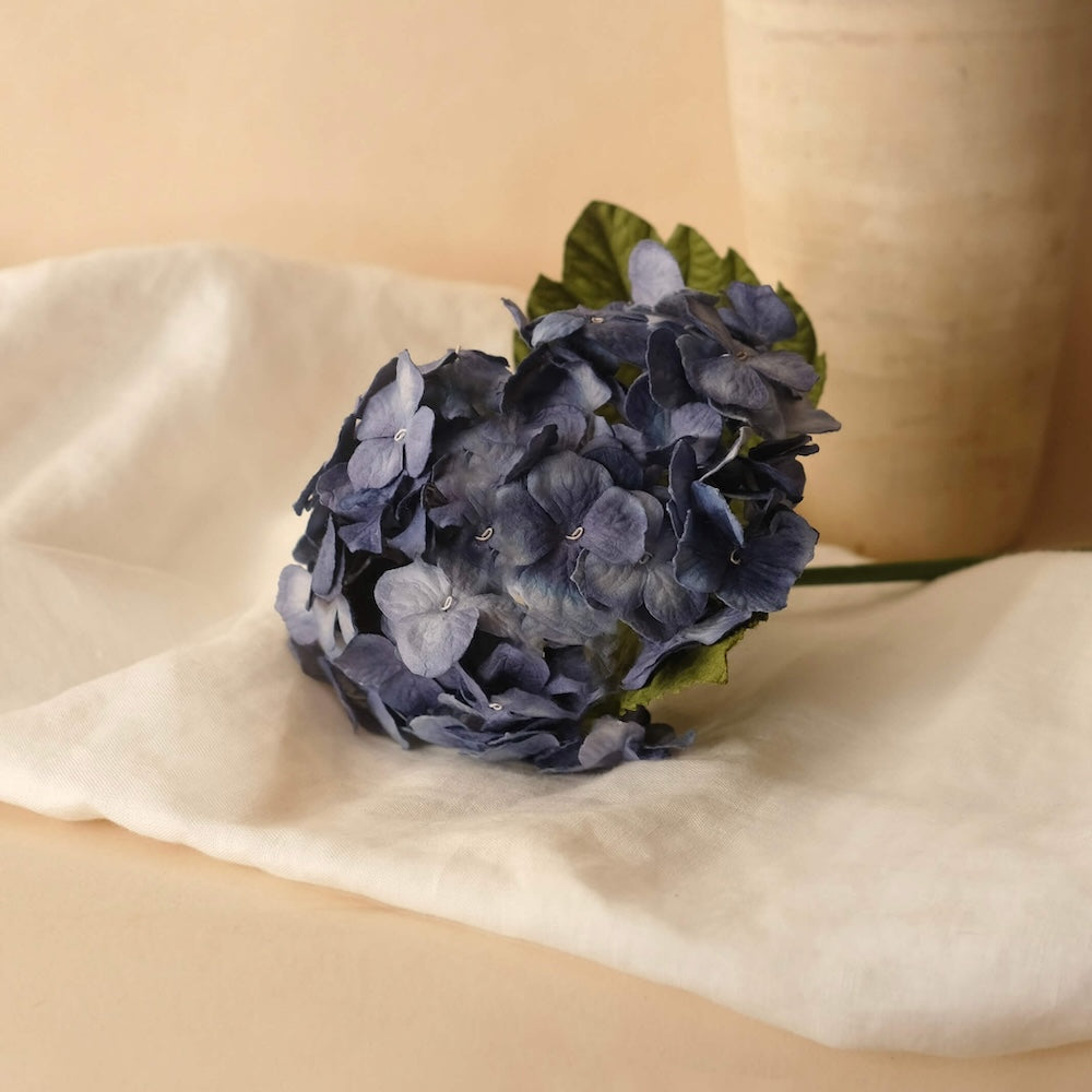 Flowrette Hortensia bleu fleur papier x1 tige durable