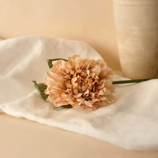 Flowrette Dahlia fleur papier beige x1 tige