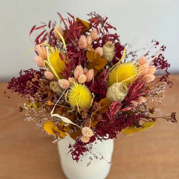 Flowrette Edouard bouquet fleurs séchées multicolore
