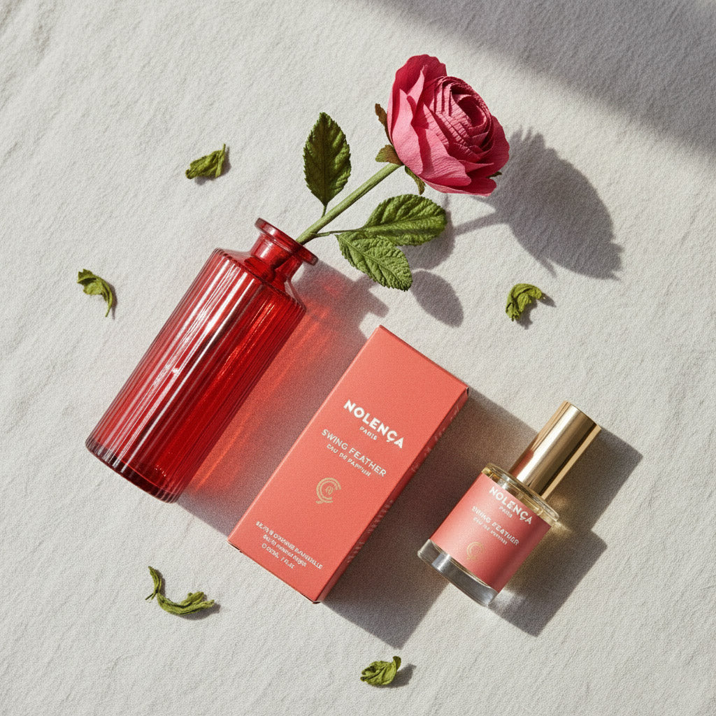Flowrette Swing Feather duo fleur parfumée fuchsia