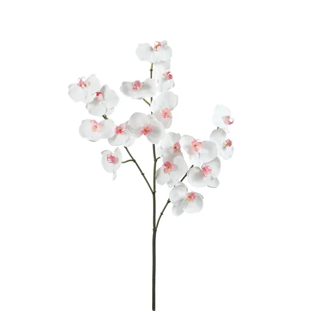 Sia Home Orchidée Phalaenopsis tige artificielle blanc 66 cm