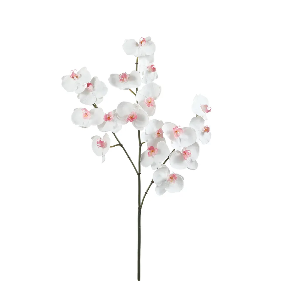 Sia Home Orchidée Phalaenopsis tige artificielle blanc 66 cm