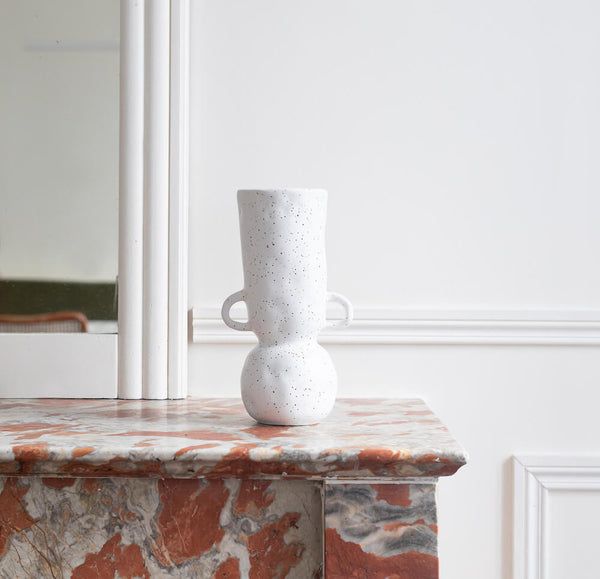 Flowrette Saudade vase céramique blanc fait main Portugal