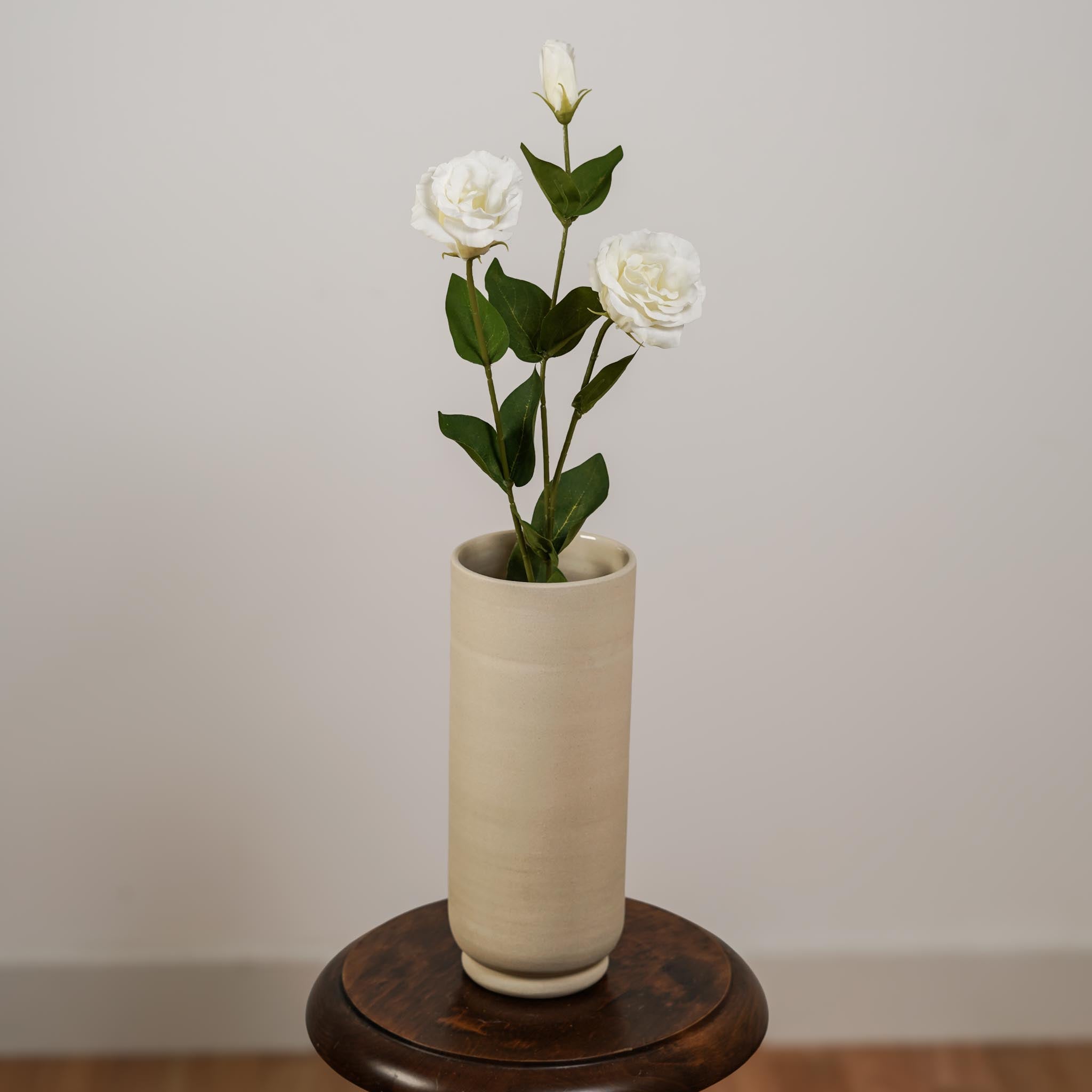 Flowrette Lisianthus blanc fleur artificielle x1 mariage