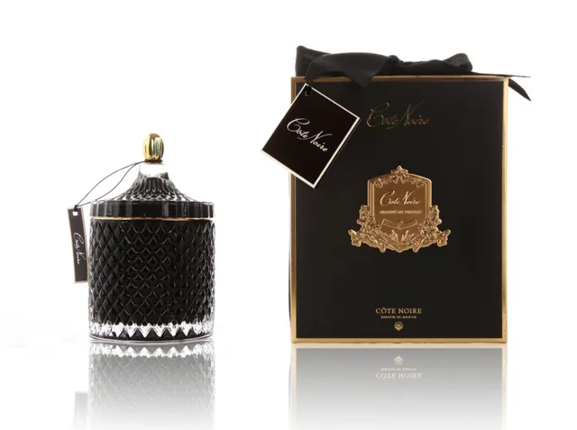Côte Noire Art Deco bougie Queen of the Night 600g noir or