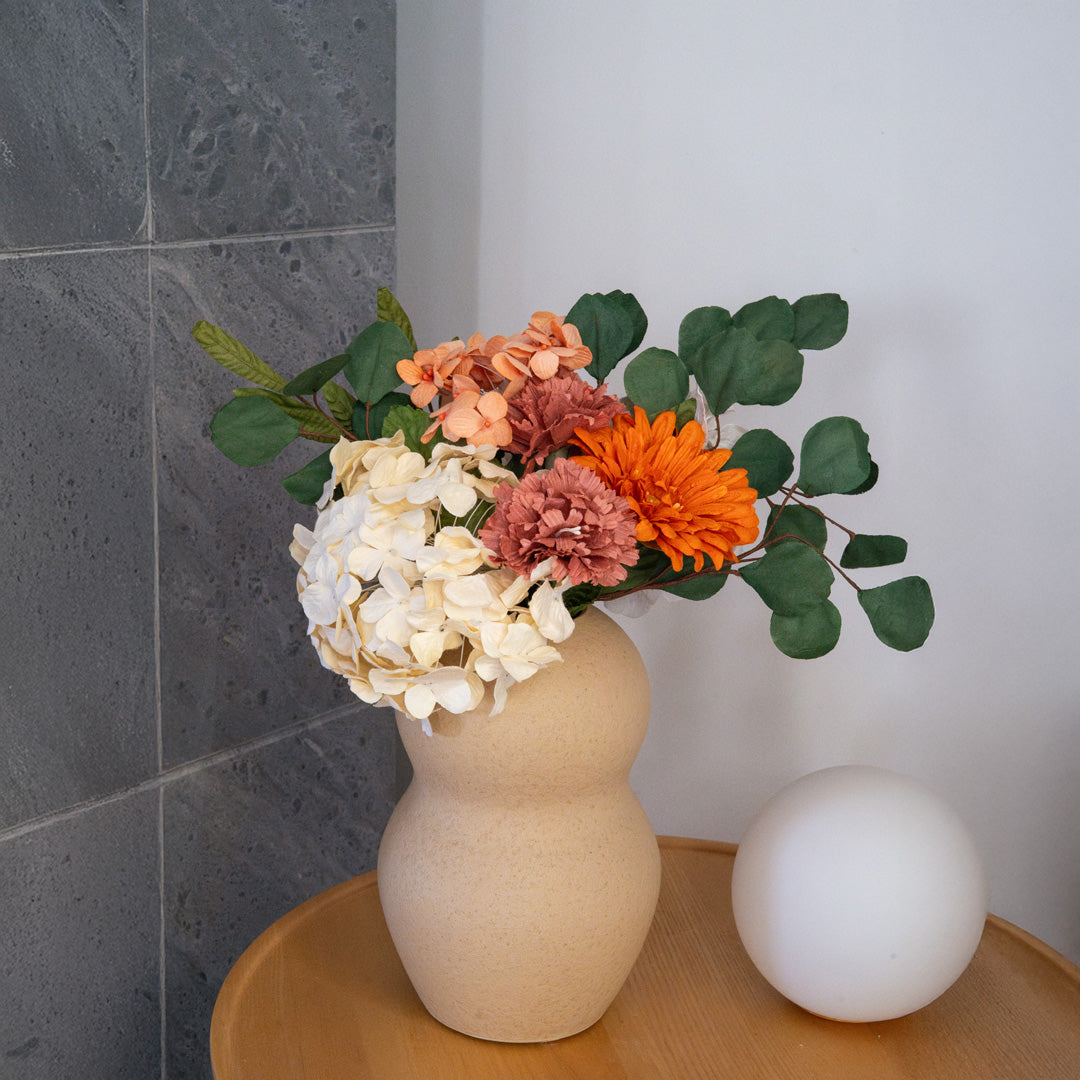 Flowrette bouquet Léger fleurs en papier terracotta