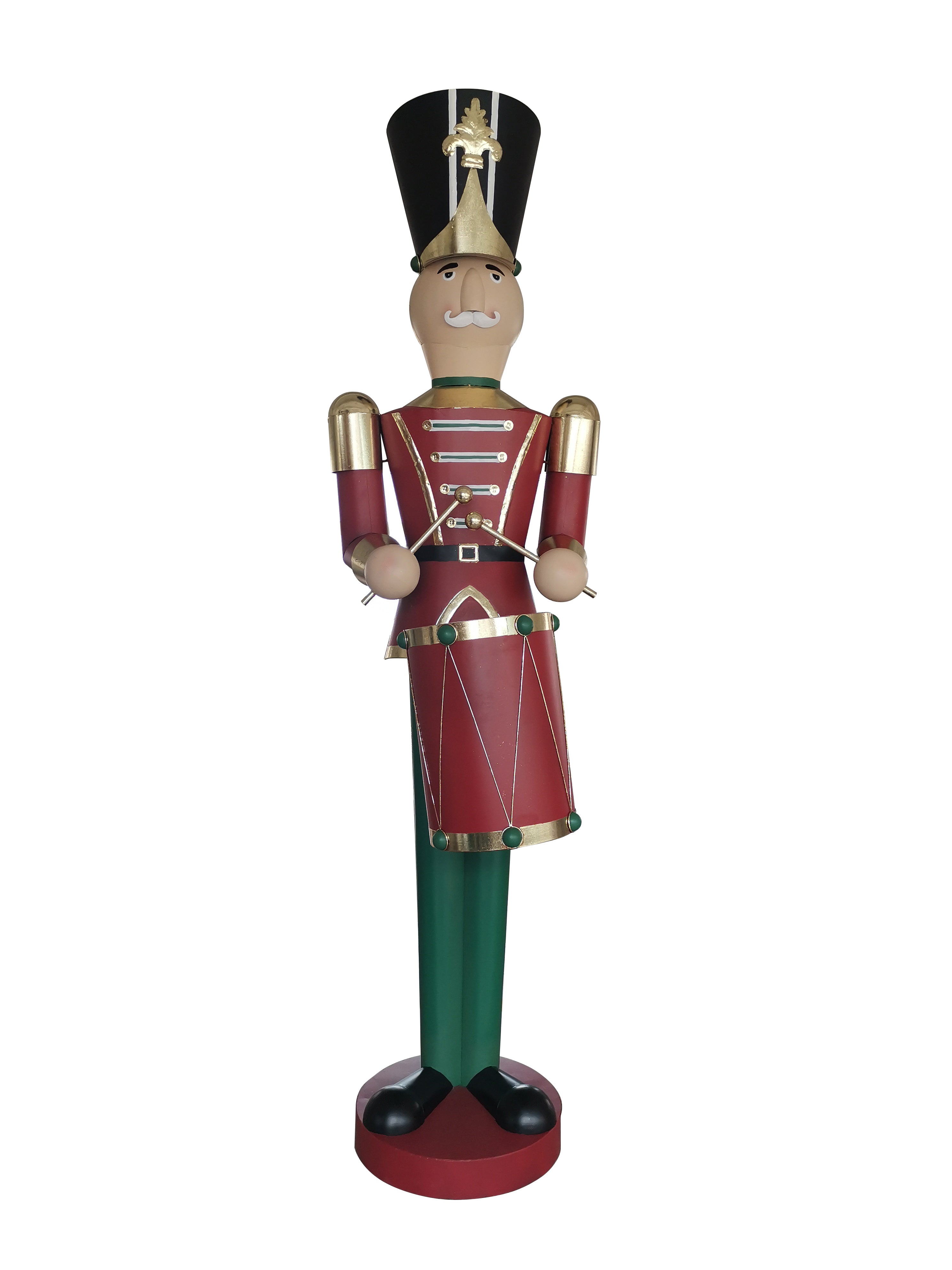 Feuillazur Rungis Soldat tambour personnage rouge 300cm