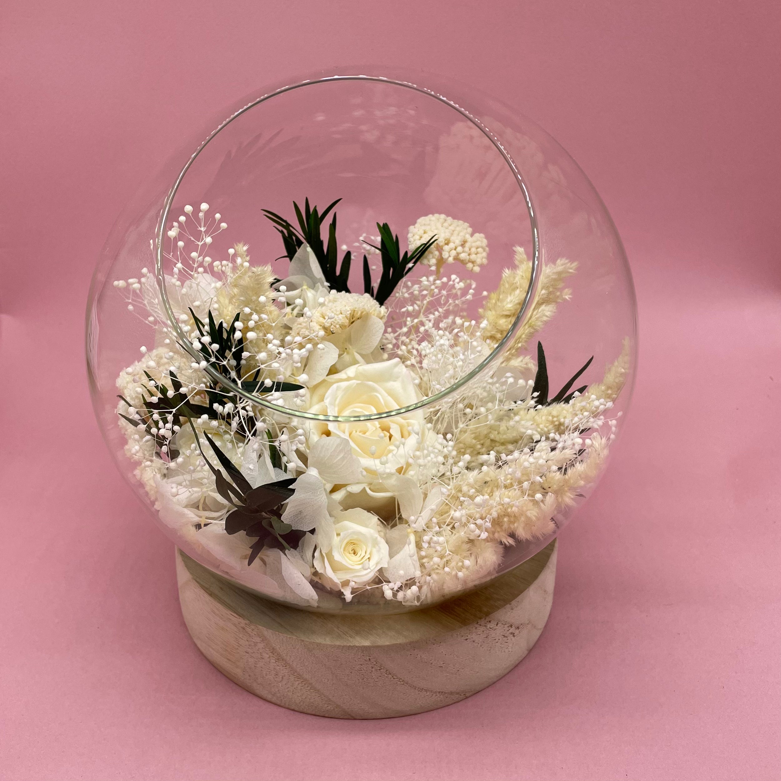 Ateliers Ouchamp Rue de Sévigné bulle fleurie hortensia 20 cm
