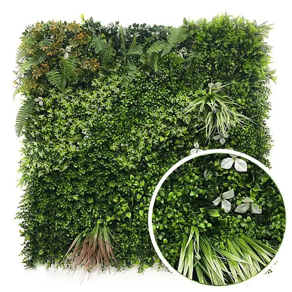 Feuillazur Rungis Plaque végétale Jungle mur végétal 100x100 cm