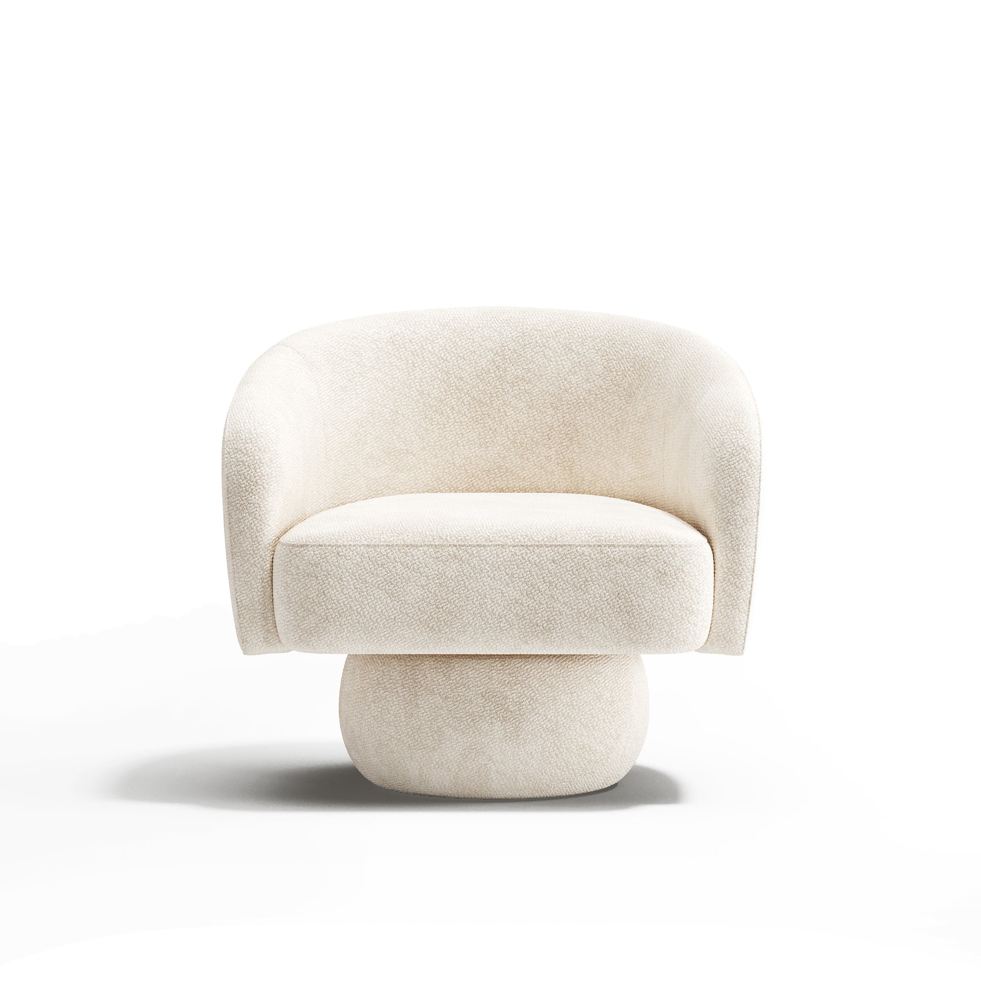 Sia Home Arlo fauteuil pivotant crème salon lounge