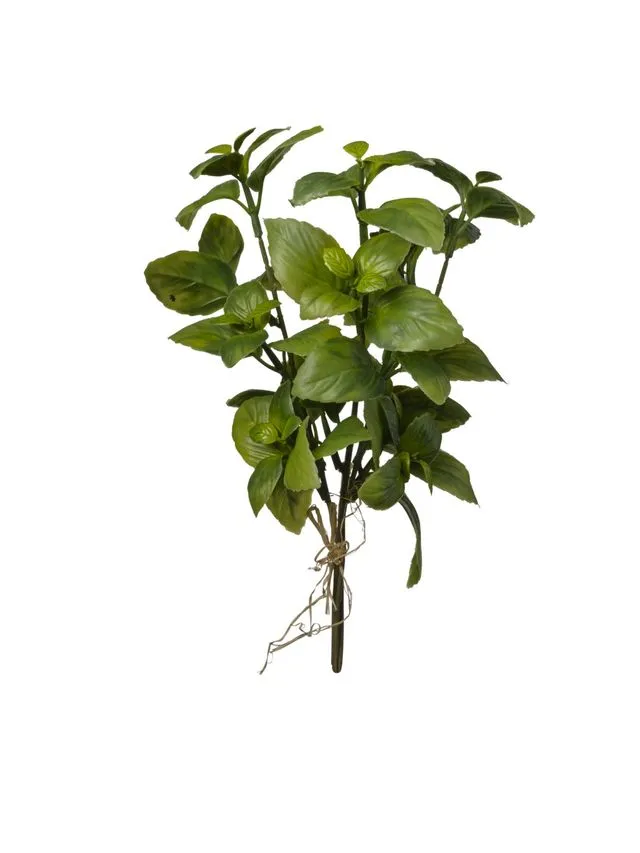 Feuillazur Rungis Basilic branche artificielle vert 30cm