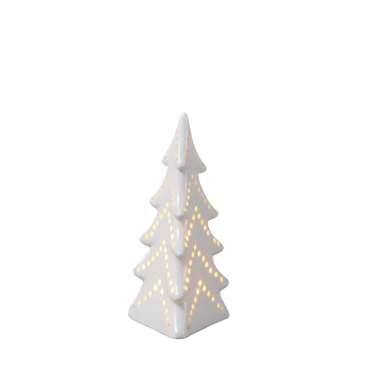 Sia Home Aria sapin lumineux 17 cm blanc