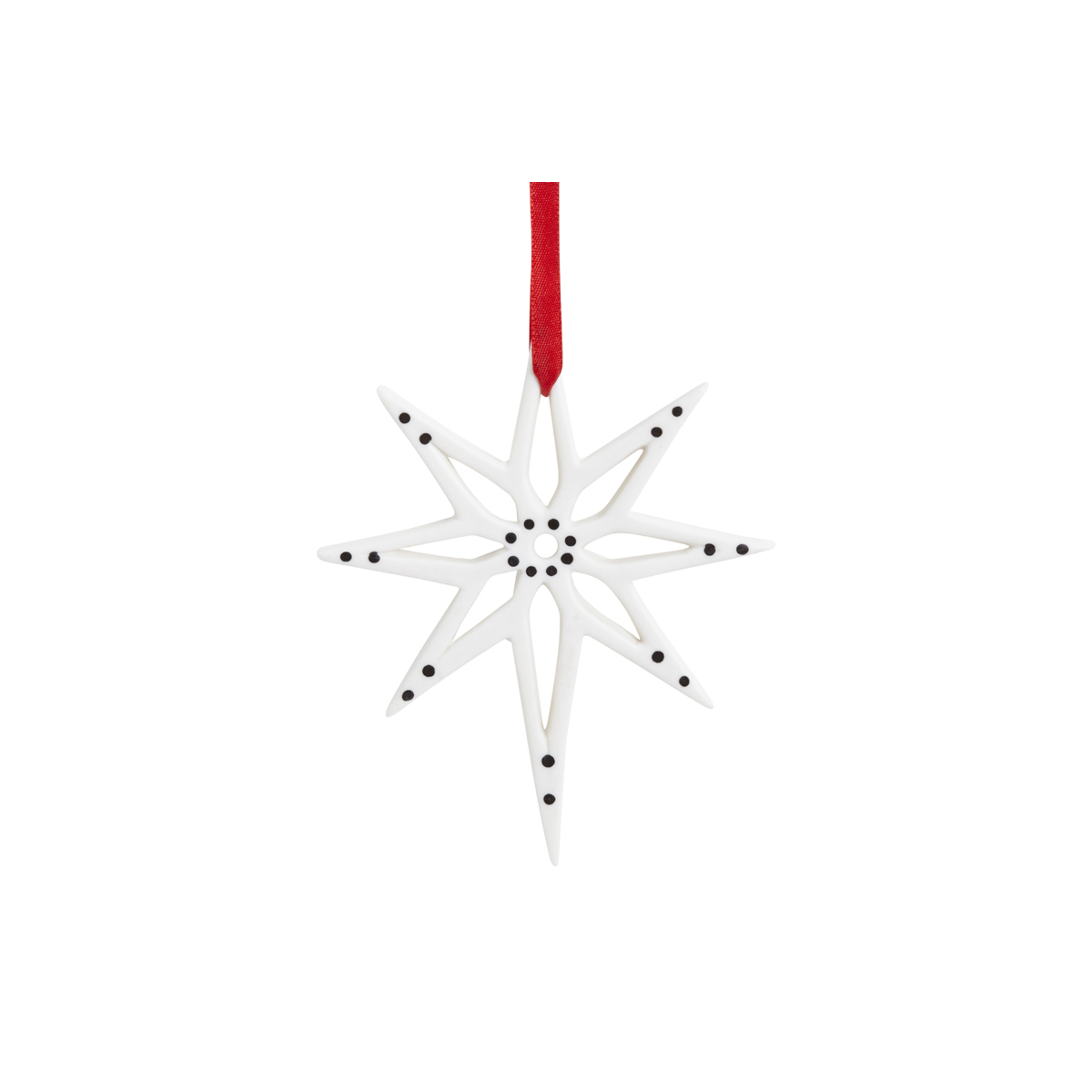 Sia Home Lappi suspension Noël flocon rouge 12,5 cm