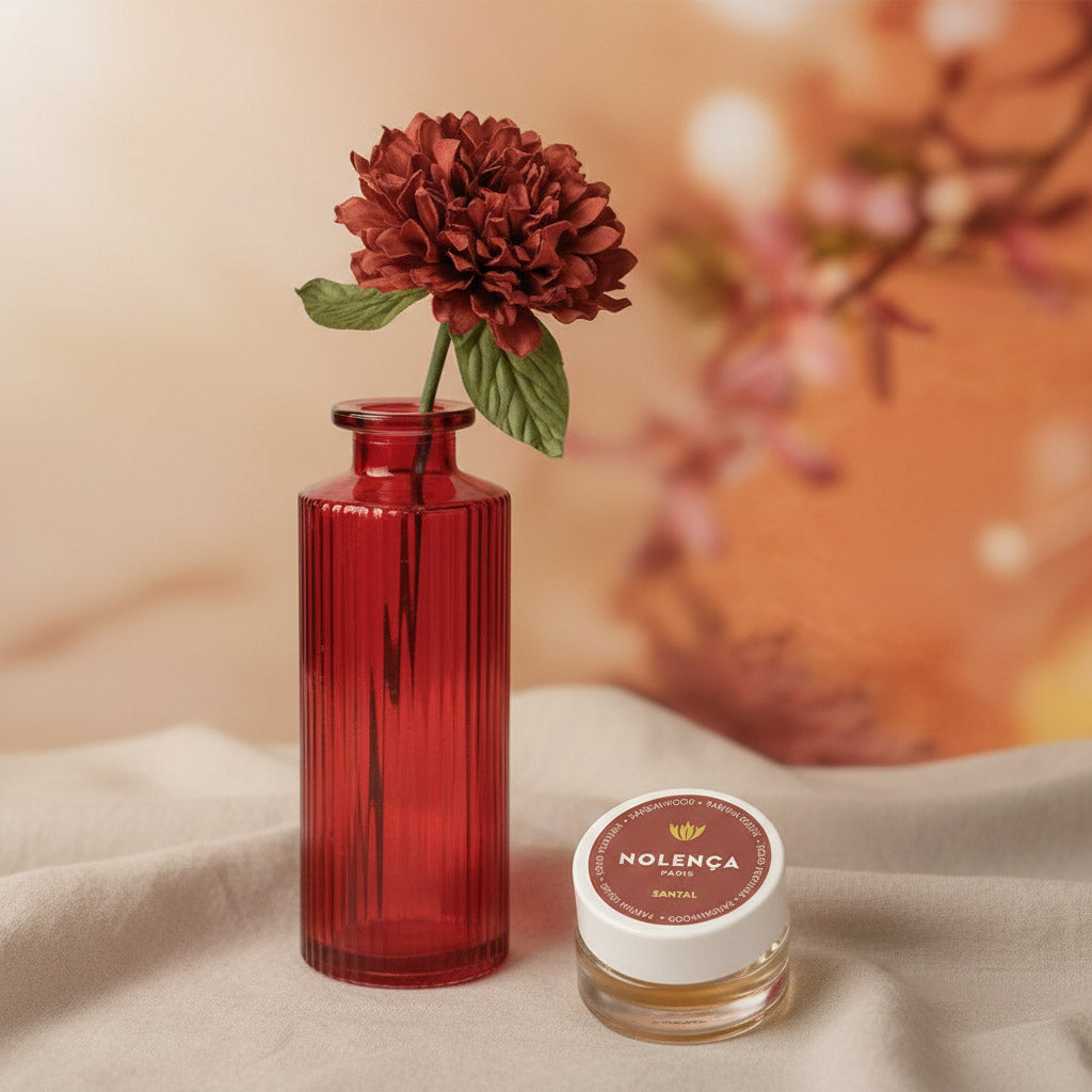 Flowrette Duo Santal coffret parfumé dahlia rouge