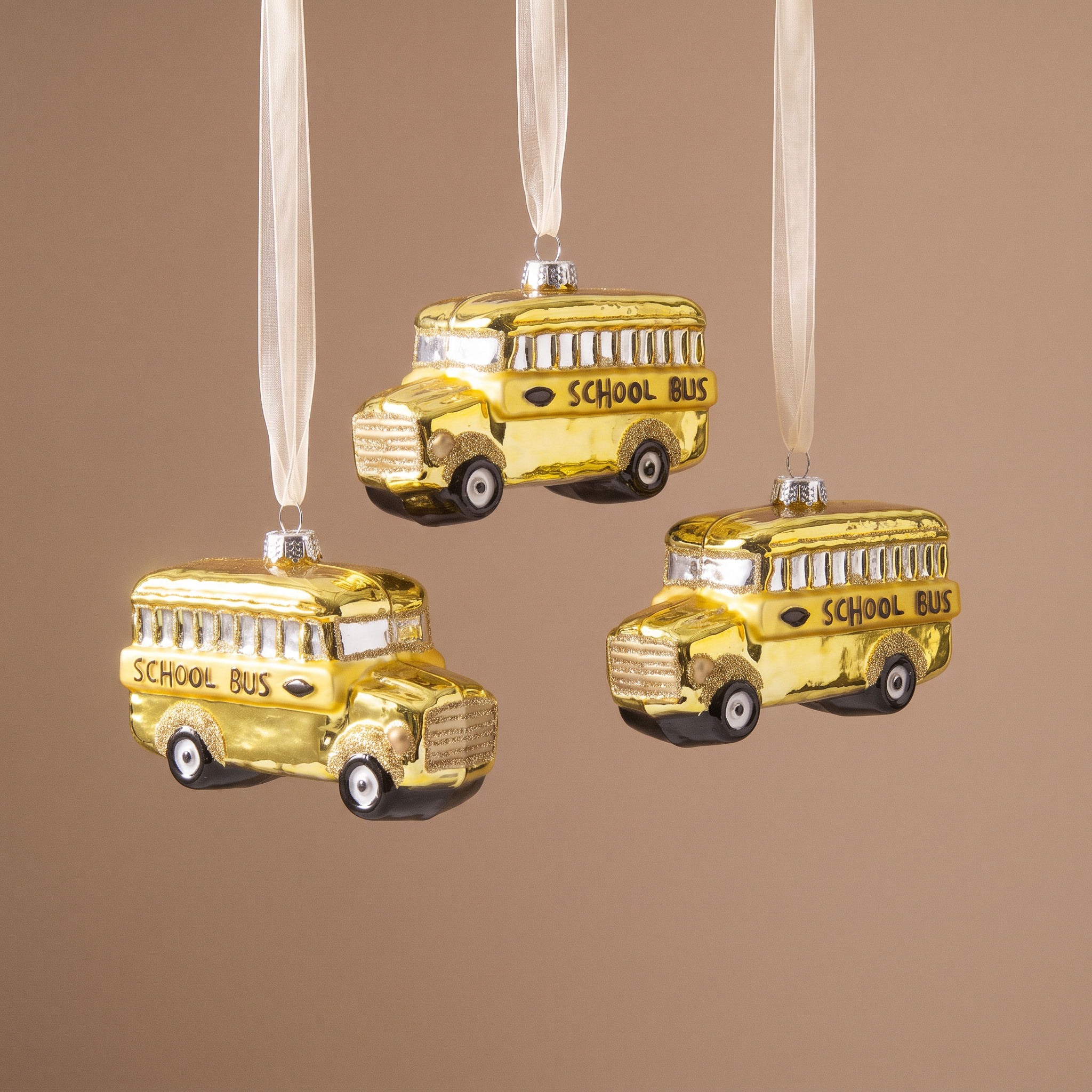 Sia Home Pop suspension Noël bus scolaire jaune 10 cm