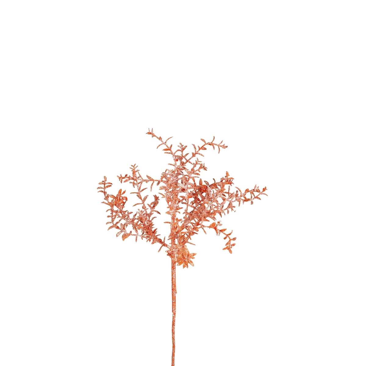 Sia Eva feuillage artificiel pailleté bronze 63 cm