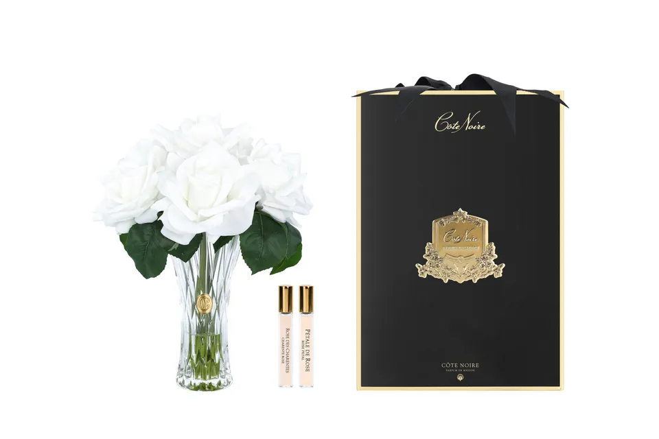 Côte Noire Perfumed Flowers CH7R01 roses parfumées ivoire
