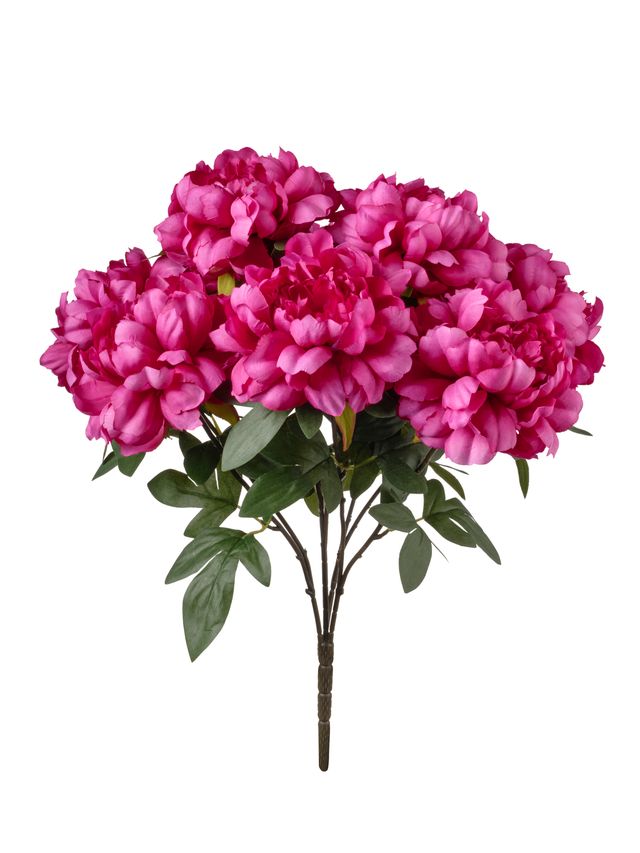 Feuillazur Rungis Pivoine fleur artificielle rose clair 50cm