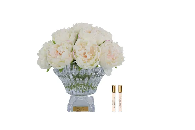 Côte Noire Perfumed Flowers BCP02 fleur parfumée pivoine blush vase bordeaux