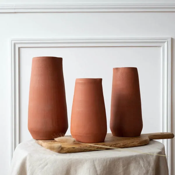 Flowrette Terracotta pitcher Vase pichet terracotta fait main