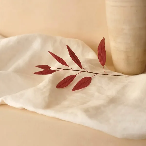 Flowrette Bambou rouge fleur en papier feuillage rouge