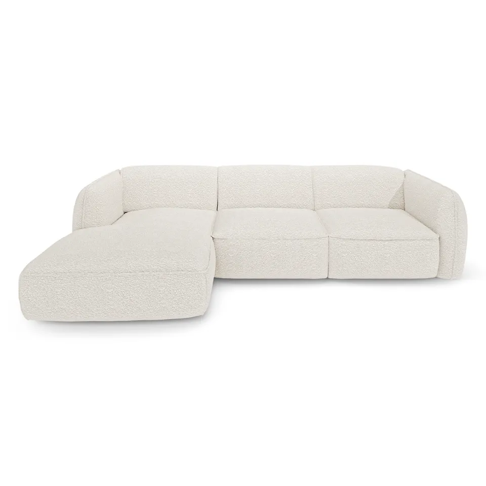 Sia Home Livia canapé d'angle gauche crème 5 places