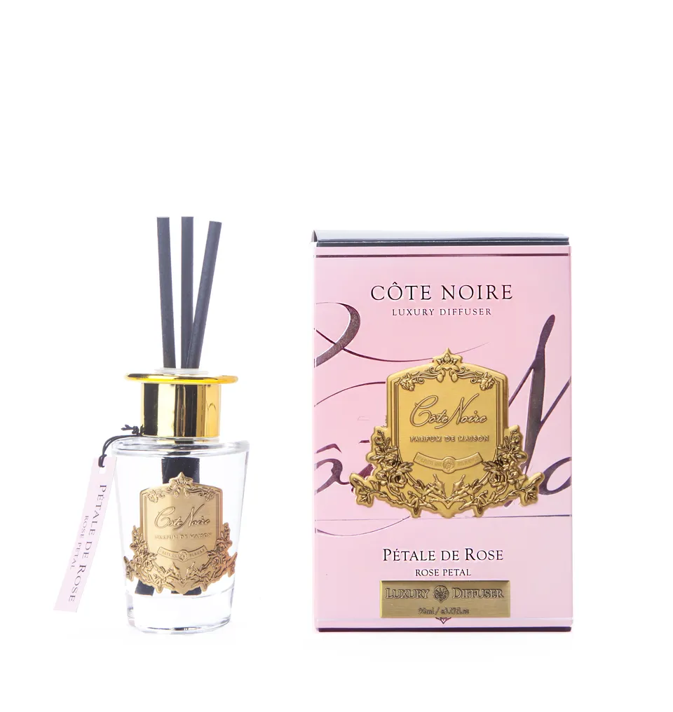 Côte Noire Diffusers diffuseur Rose Petal gold 90ml