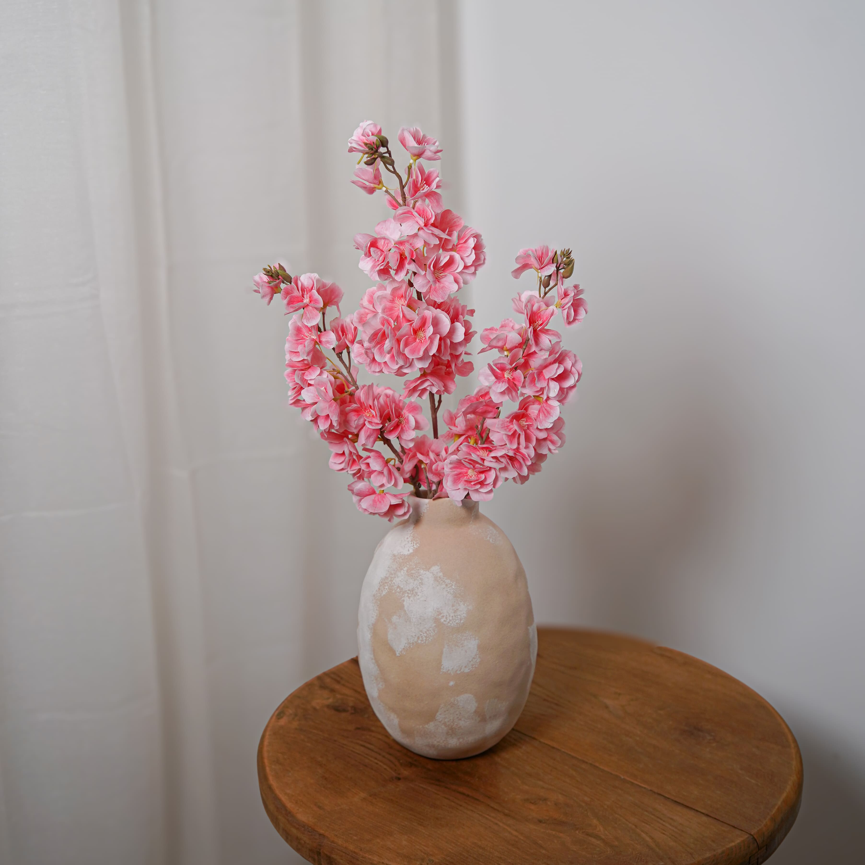 Flowrette Cerisier Rose Fleur Artificielle Tige x1 Toucher Naturel