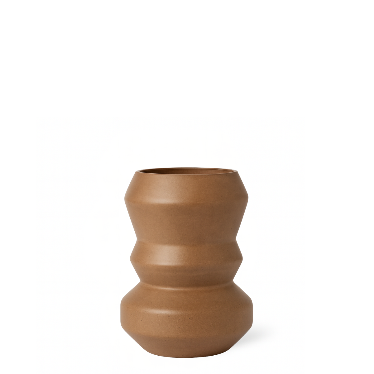 Sia Home Totem vase marron 21 cm en verre