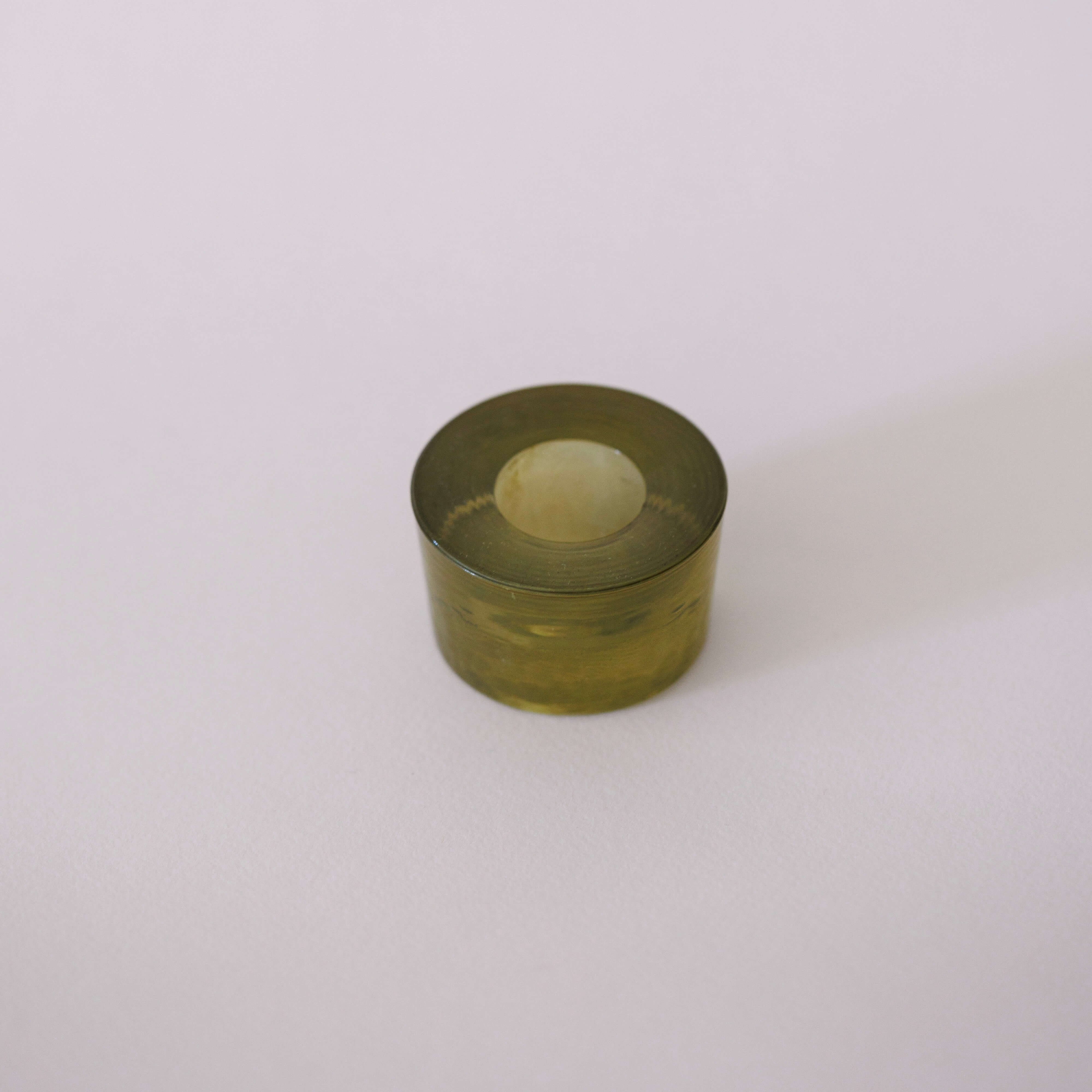 Flowrette Bougies Shanti vert petit bougeoir verre
