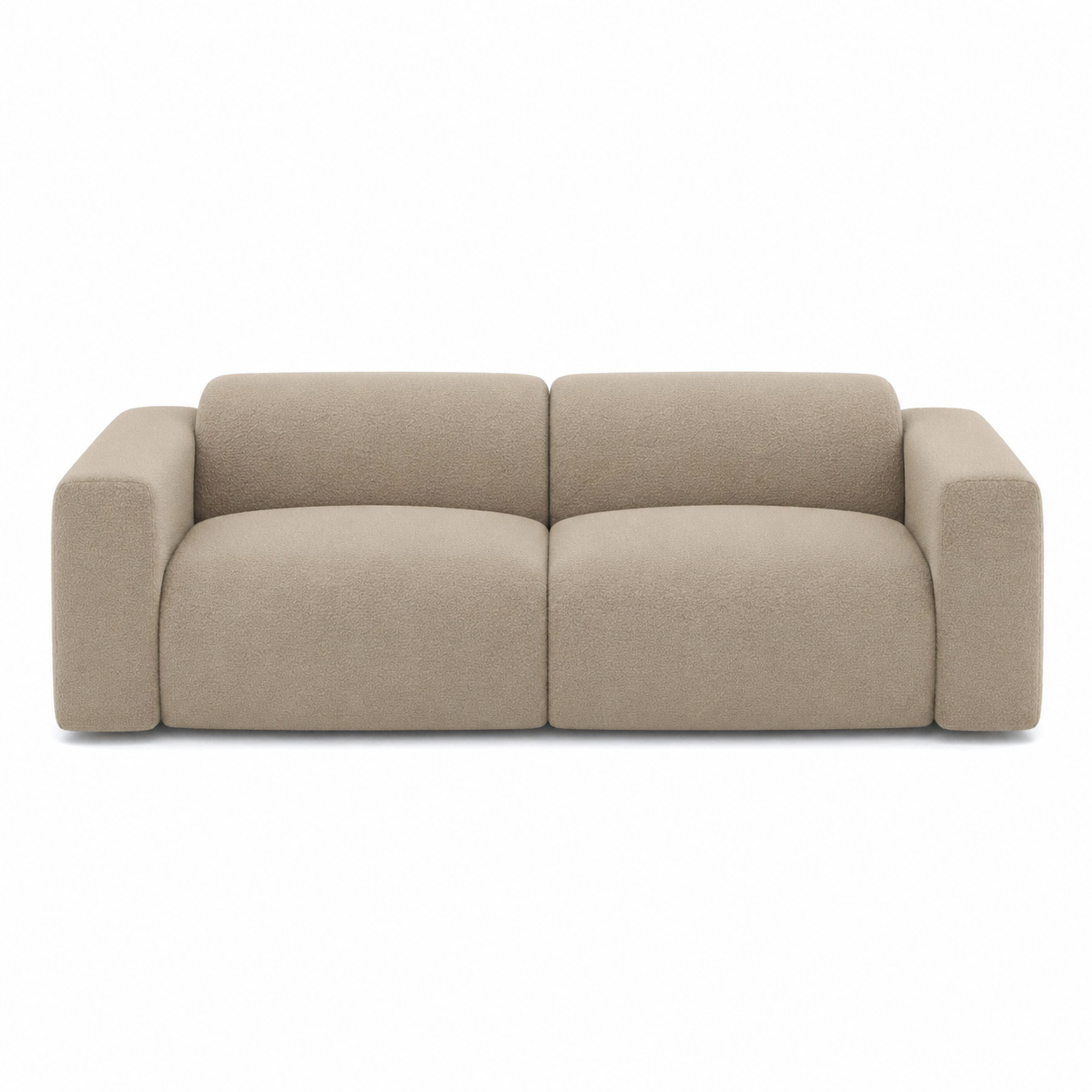 Sia Home Myra canapé crème tissu arrondi confort
