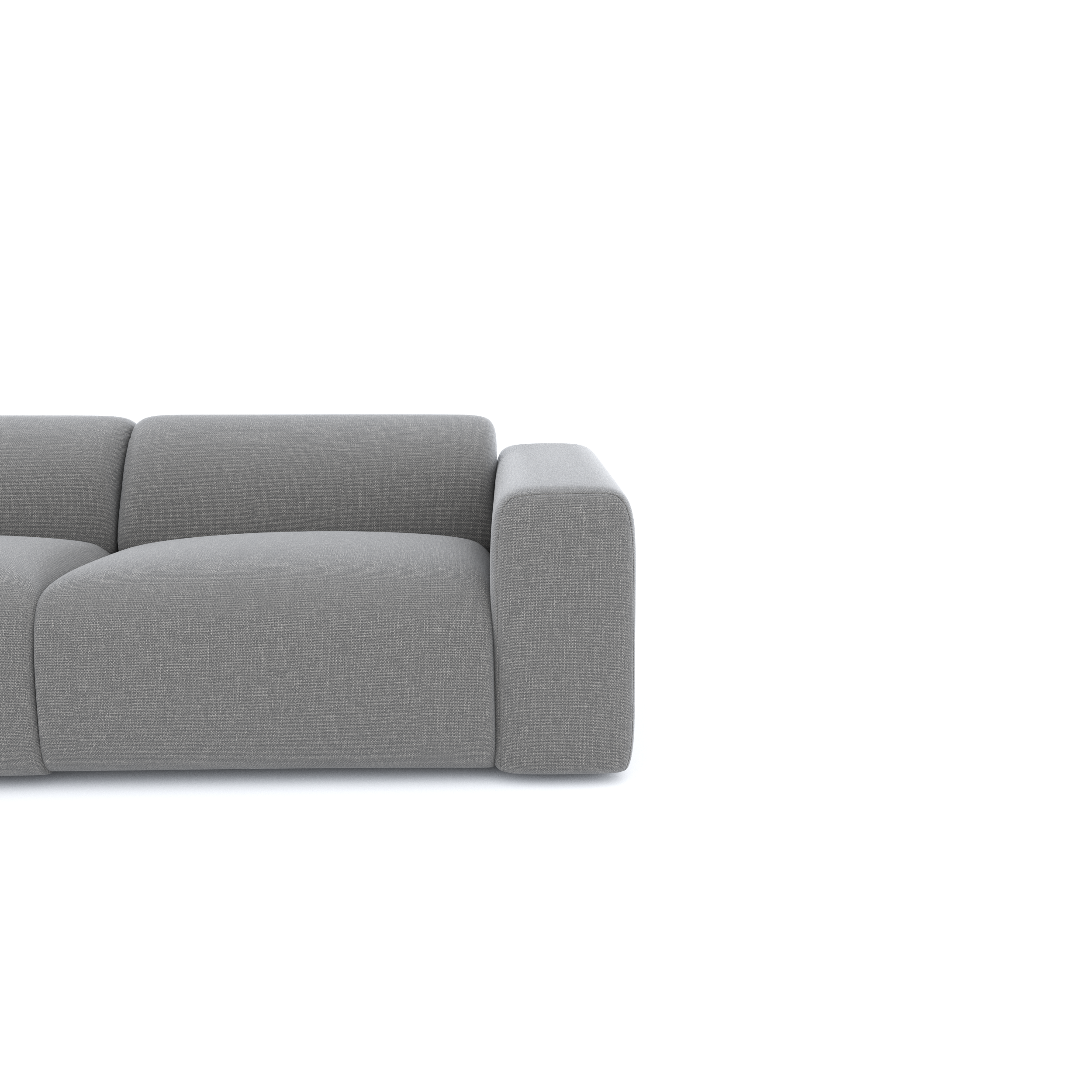 Sia Home Myra canapé angle gauche gris clair 5 places
