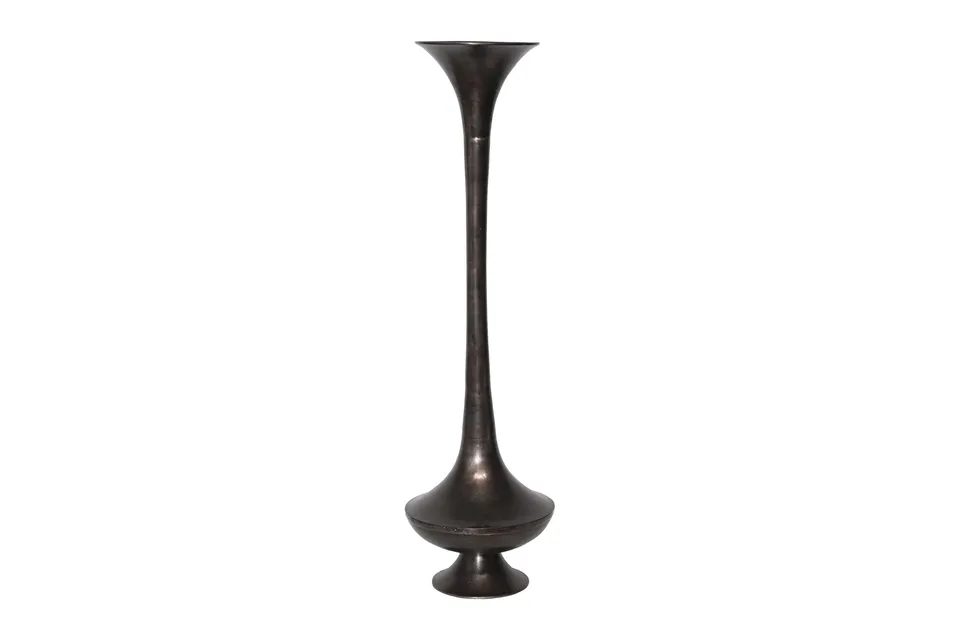 Feuillazur Rungis Vase long vase noir fin 40x40x137cm