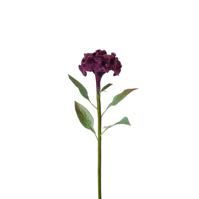 Sia Celosia tige fleur artificielle 53 cm rose