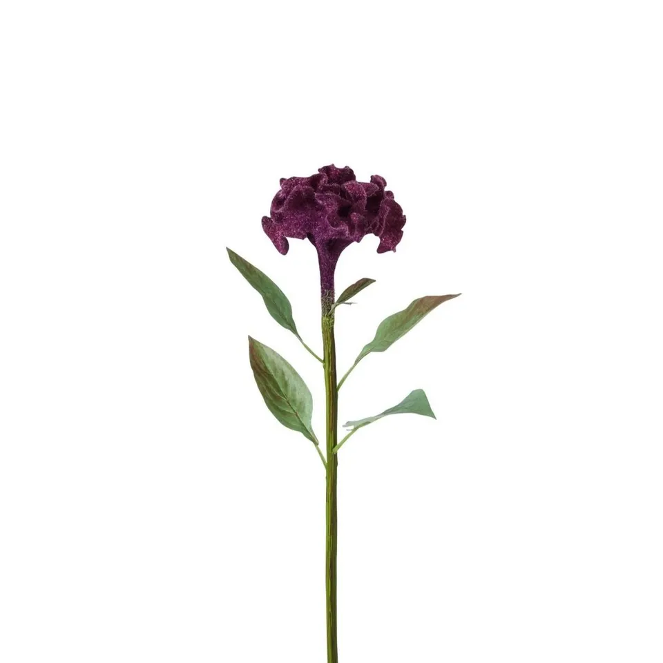Sia Celosia tige fleur artificielle 53 cm rose