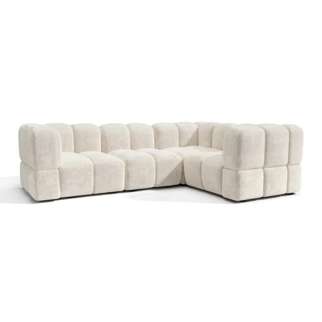 Sia Nubi canapé angle droit modulable 256x178 cm 5 places