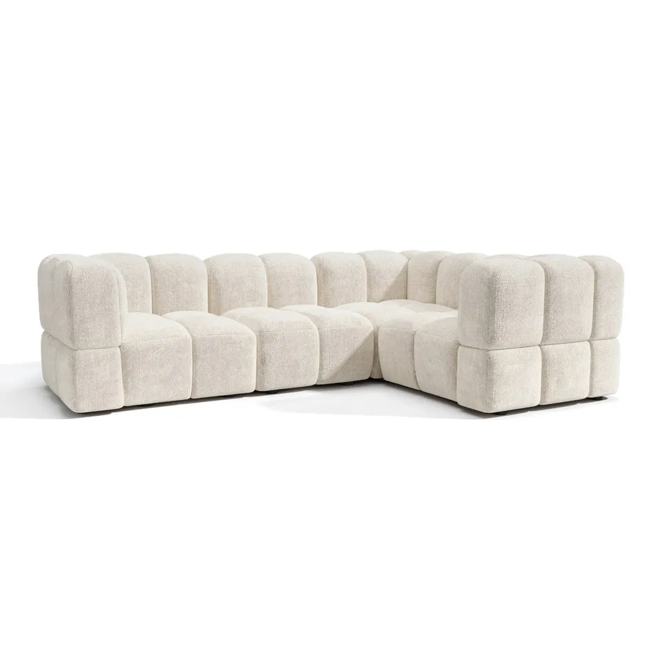 Sia Nubi canapé angle droit modulable 256x178 cm 5 places