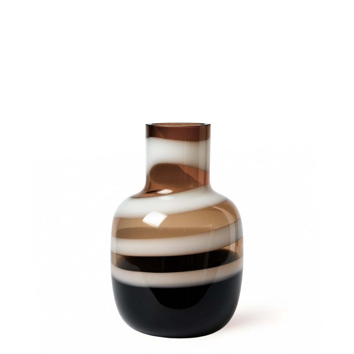Sia Home Spirale vase verre marron 32 cm