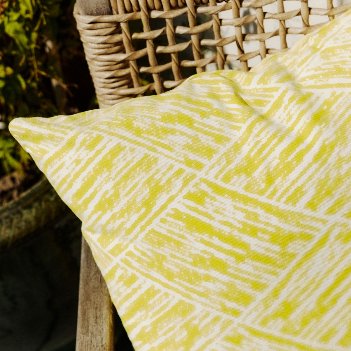 Sia Home Smile housse de coussin jaune 40x40 coton